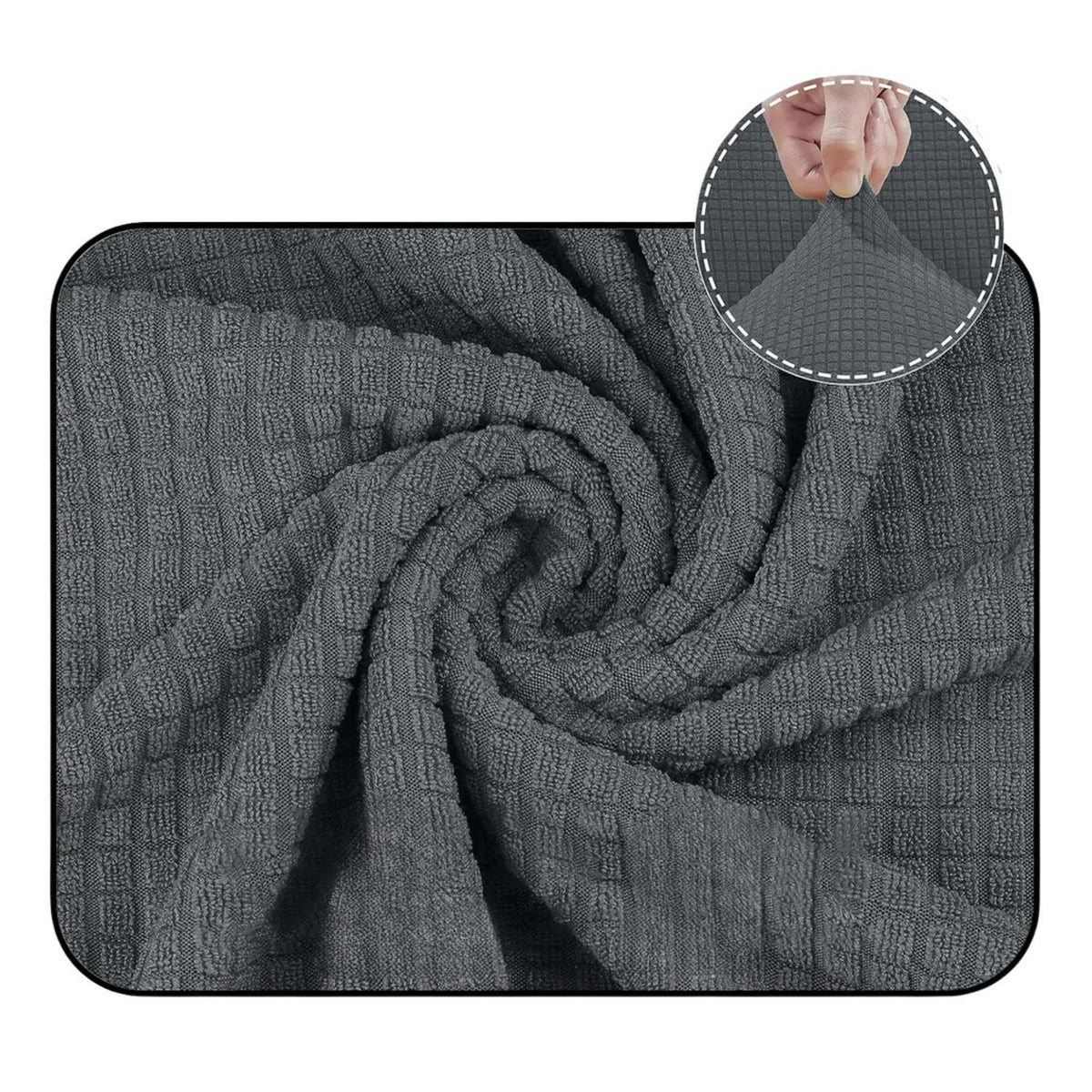 Funda Sofá Cubre Sillón Protectora Elastizada 230 CM Gris Oscuro