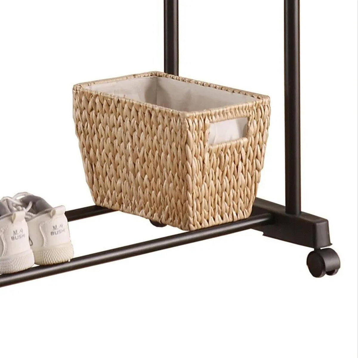 Perchero Doble Organizador Colgador Ruedas