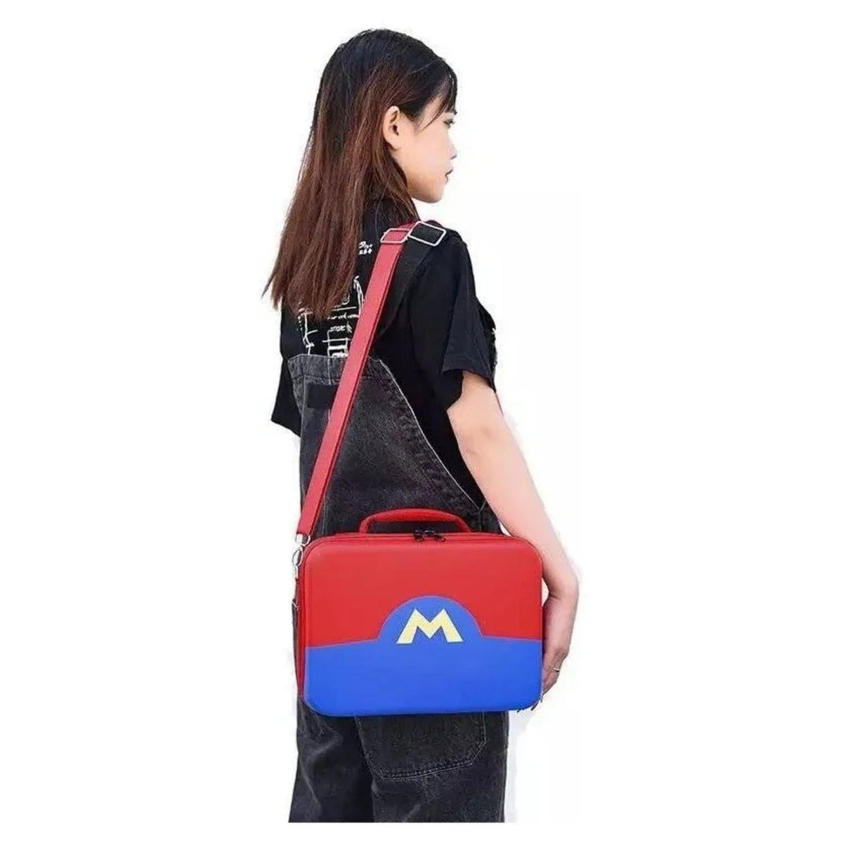 Estuche Funda Protectora Consola Nintento Switch Correa Hombro Mario Bros