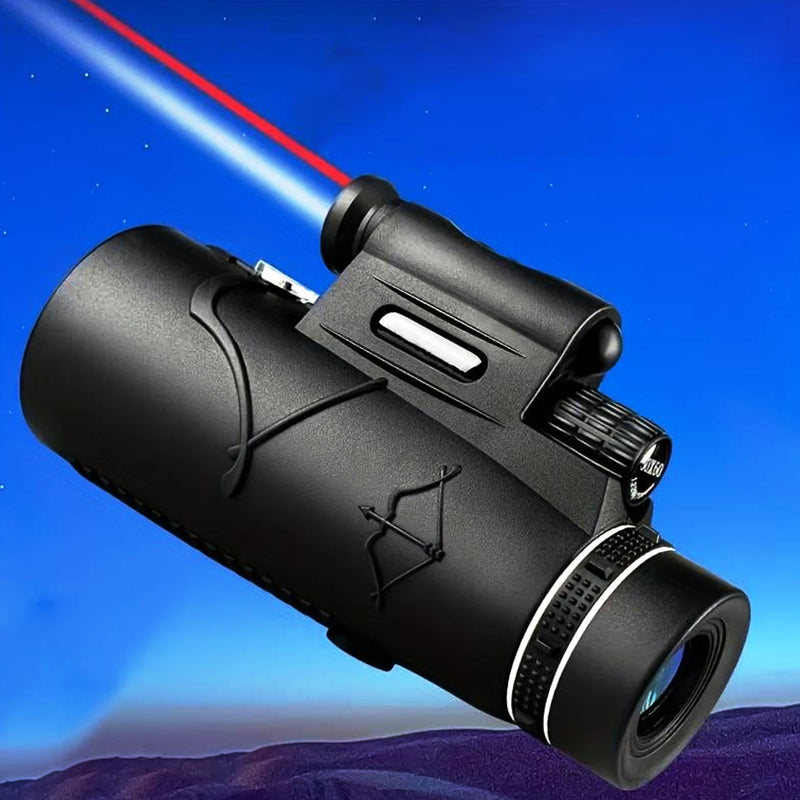 Telescopio Monocular Portátil Exteriores HD Brújula