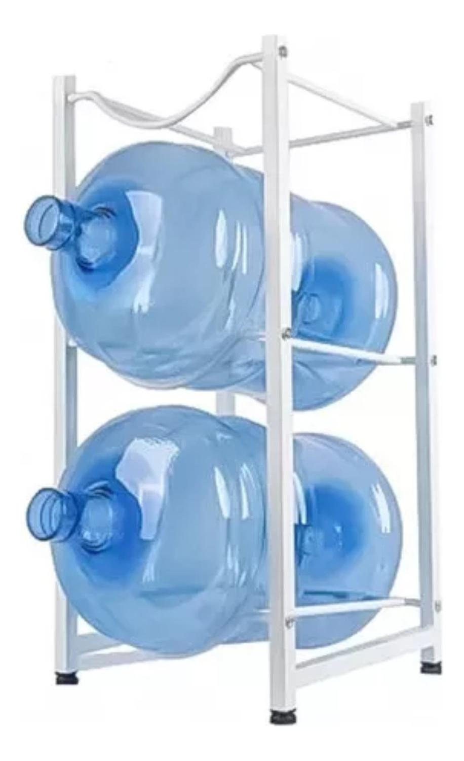 Organizador Estante Rack 3 Botellones Agua 20 LT Blanco