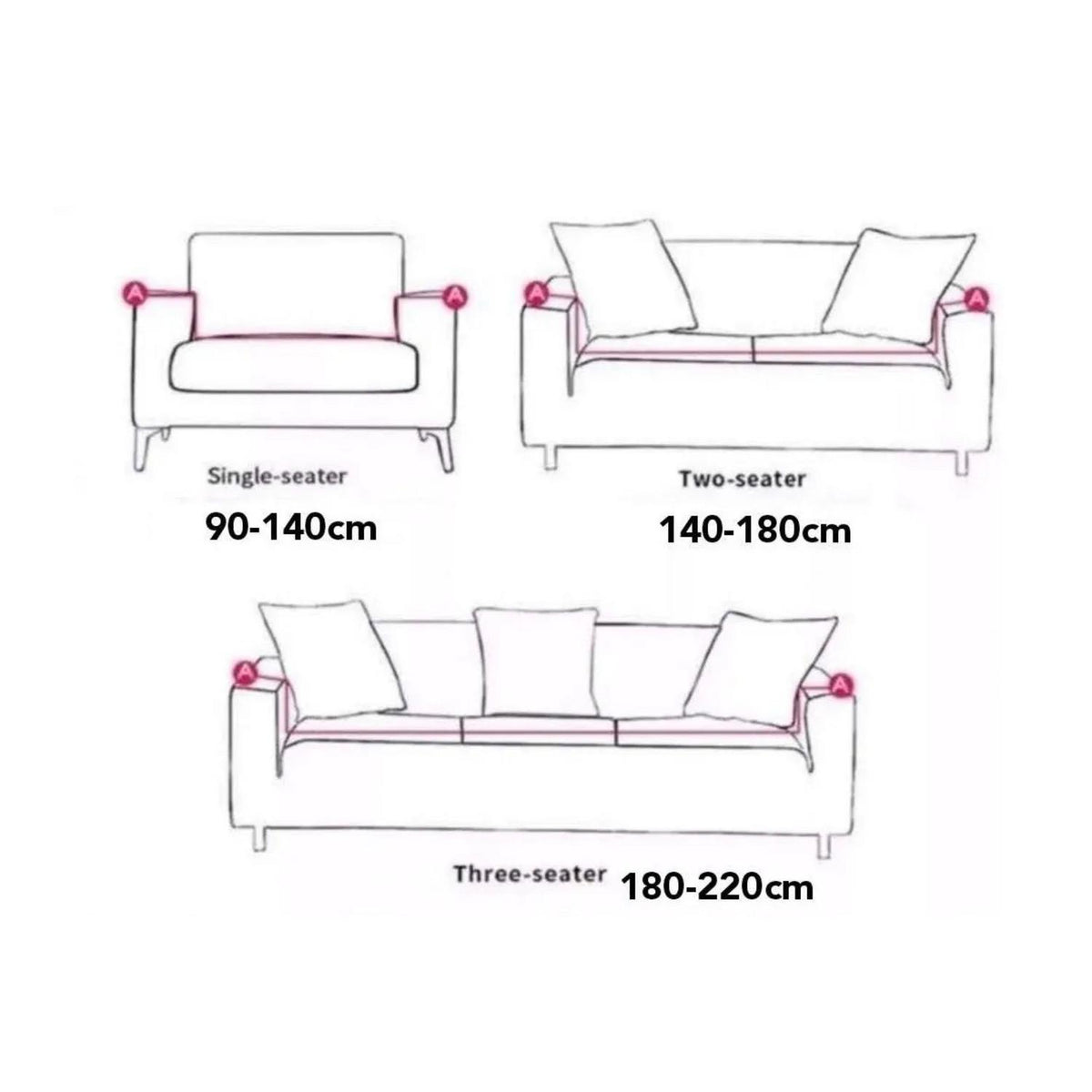 Funda Protectora Sillón Sofá Tela Elasticada 1 Cuerpo 140 CM Turquesa