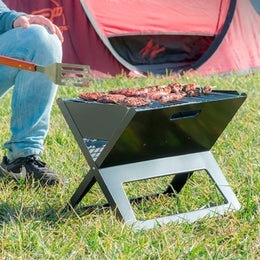 Parrilla Plegable Portátil Metal 44x36x28 CM