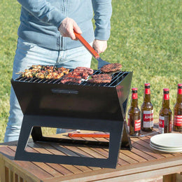 Parrilla Plegable Portátil Metal 44x36x28 CM
