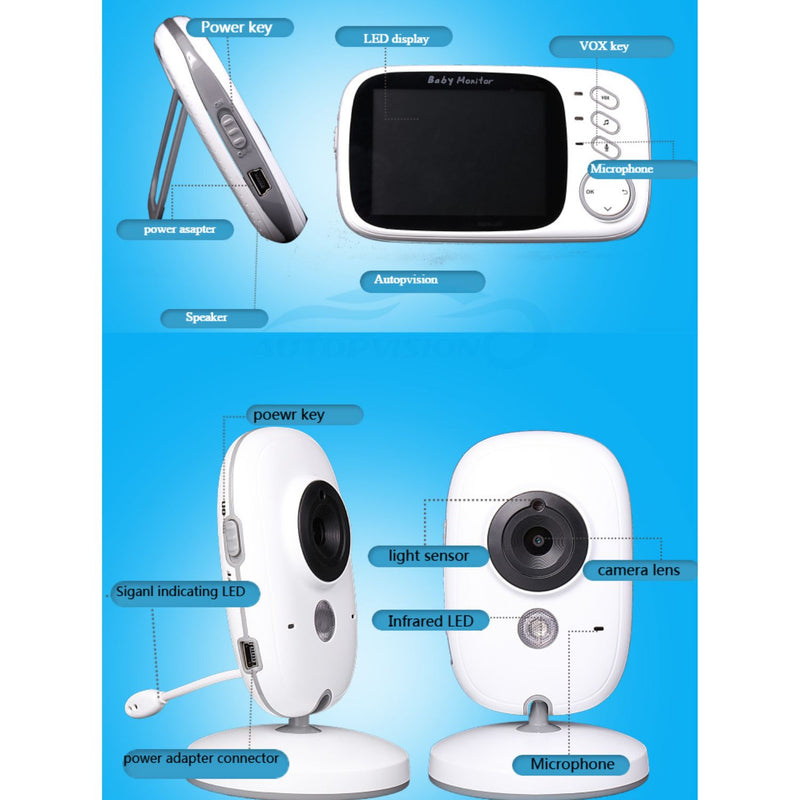 Cámara Video Monitor Digital Bebes Visión Nocturna