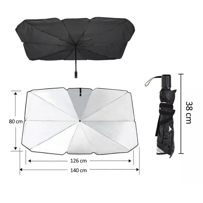 Cubre Parabrisa Automóvil Parasol Quitasol 126x80 CM