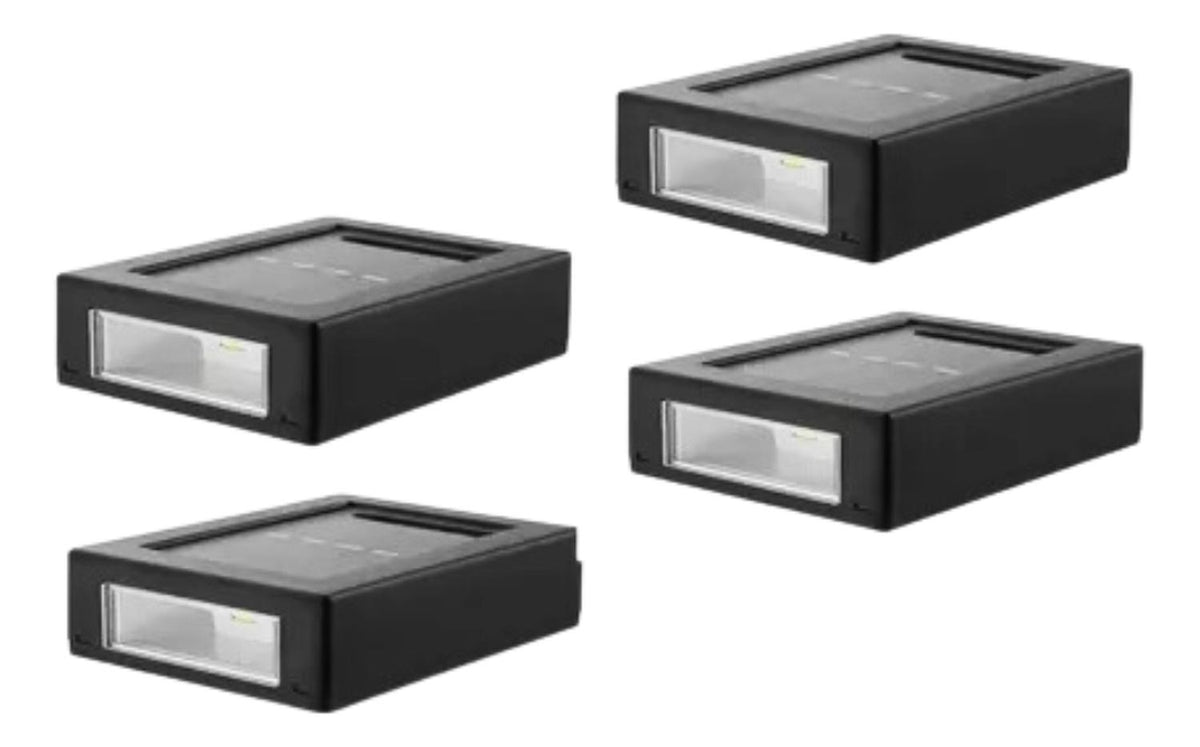 Pack 4 Focos Muro Aplique LED Solar Jardín 10x3x7 CM