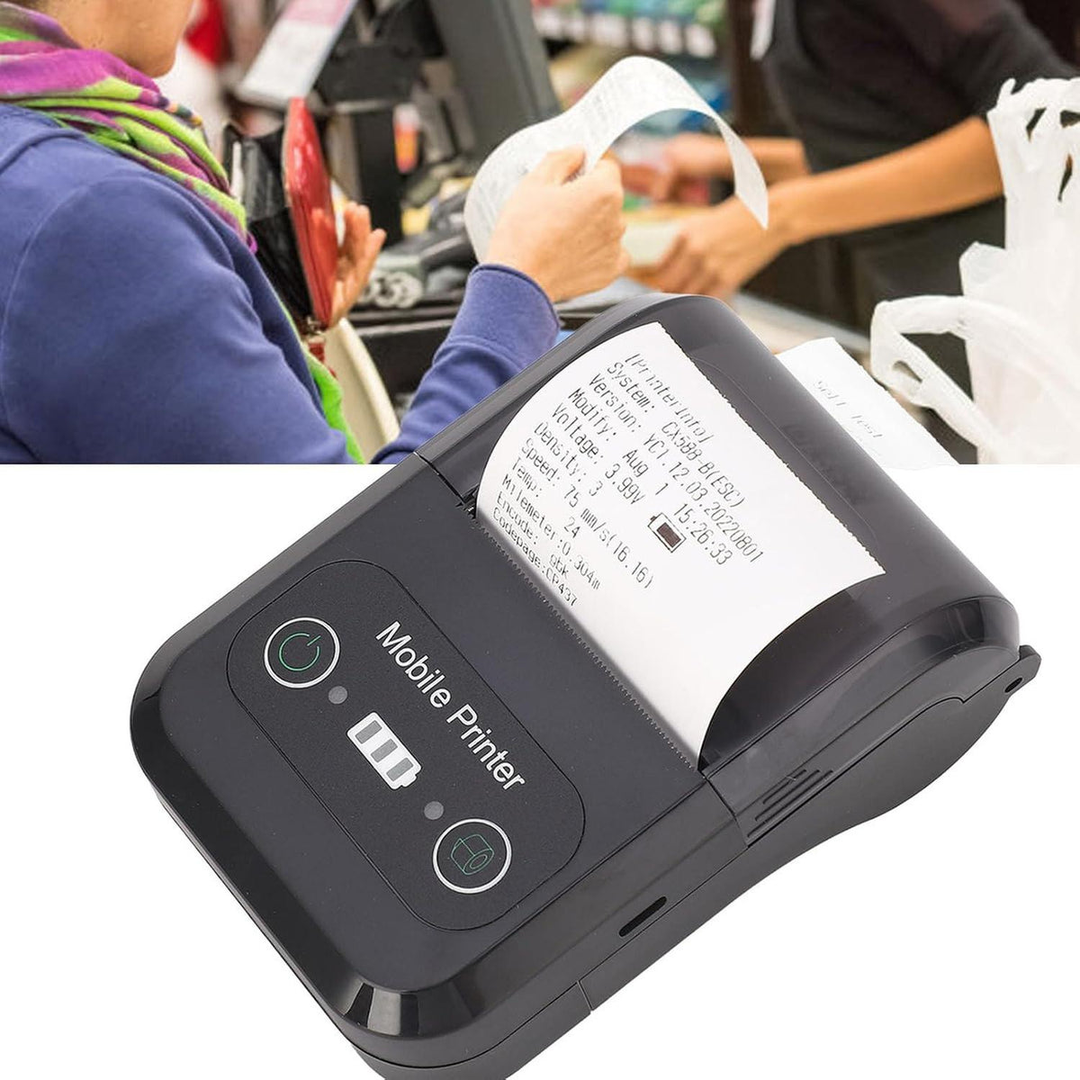 Mini Impresora Térmica Bluetooth Portátil 58 MM