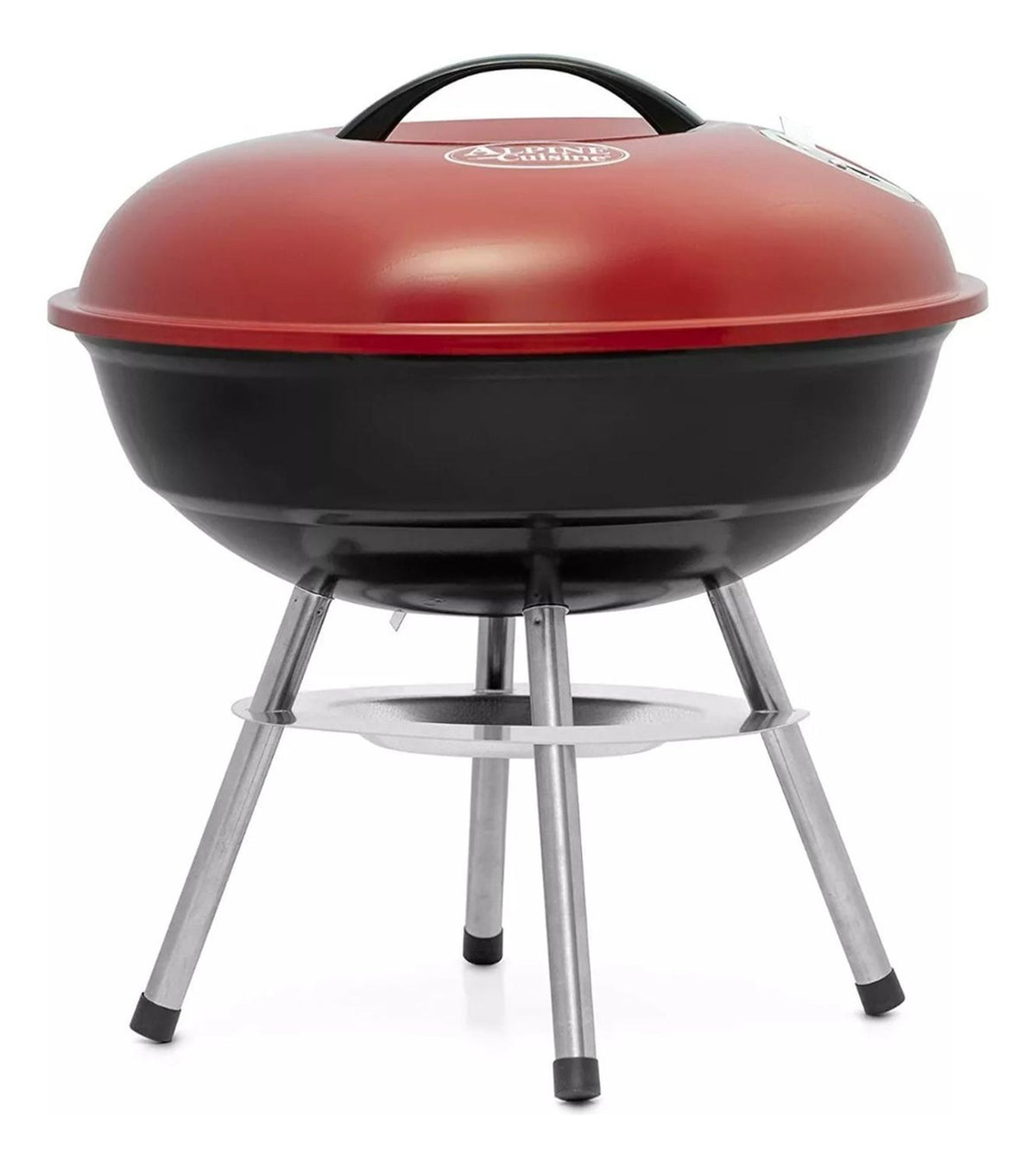 Parrilla Asado Carbón Redonda 36 CM Roja