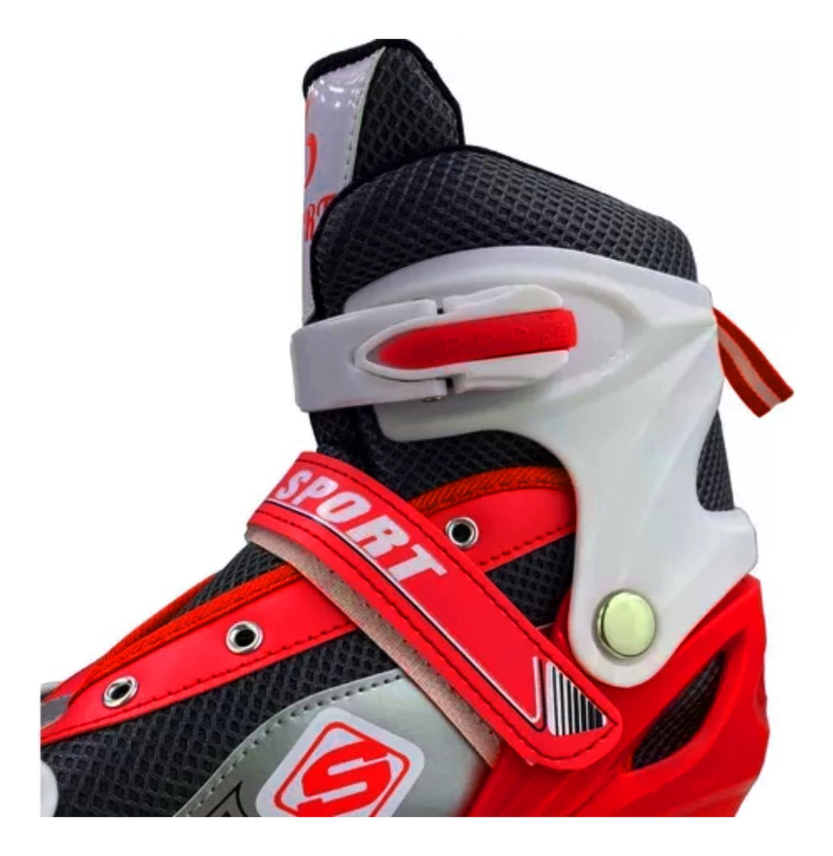 Patines Roller Línea Juveniles Ajustable Rojo L