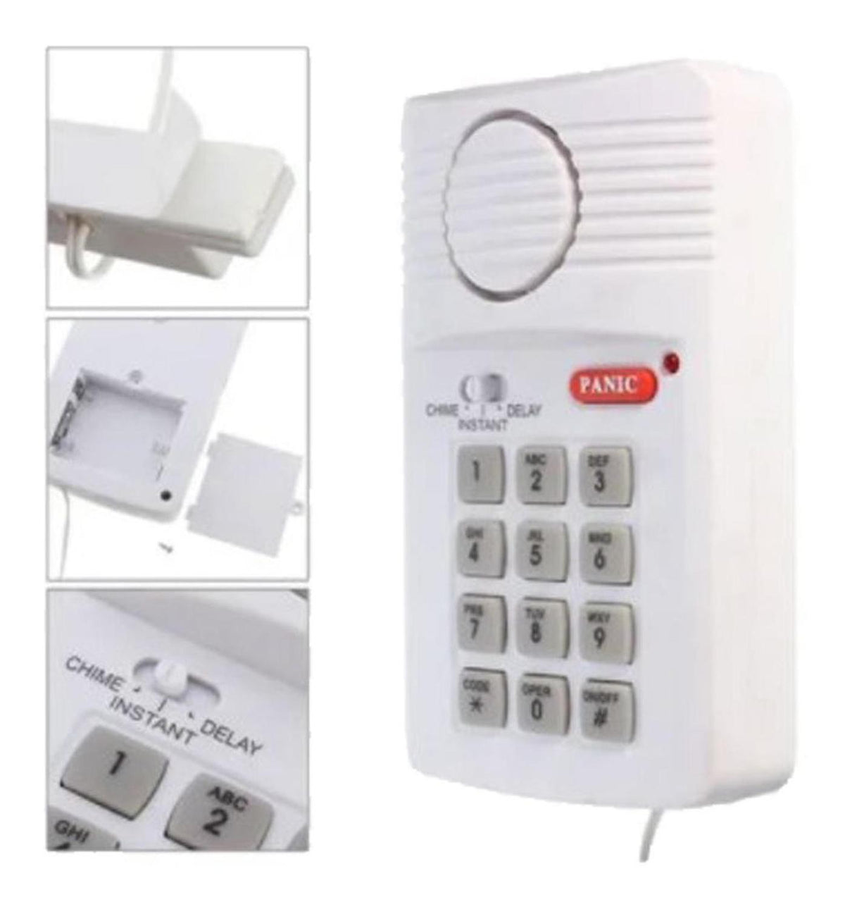 Alarma Hogar Sensor Magnético Blanca