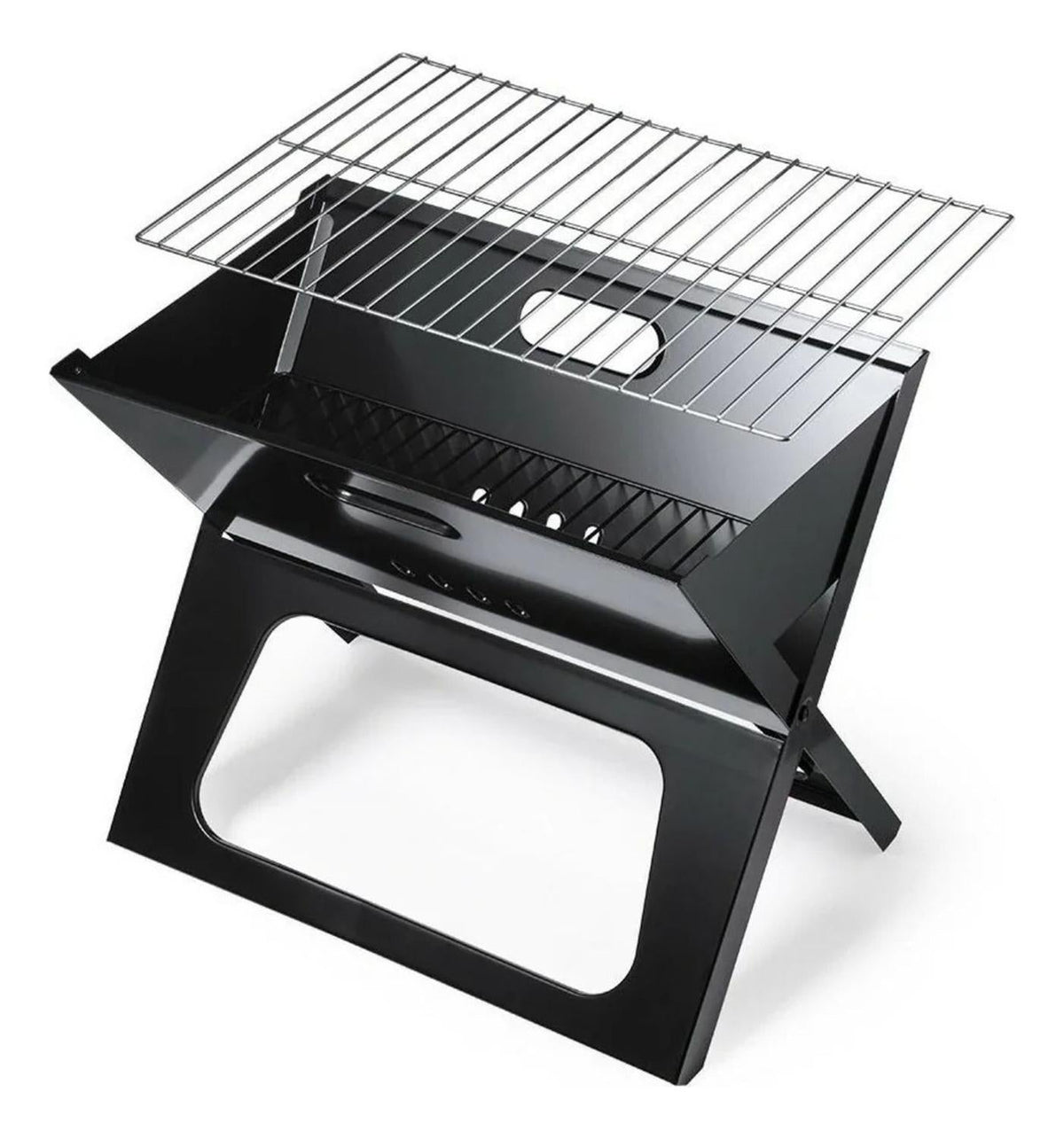 Parrilla Plegable Portátil Metal 44x36x28 CM