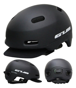 Casco Bicicleta City Visera Profesional M Negro