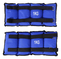 Pesas Deportivas Tobillos Muñeca 2 KG Azul