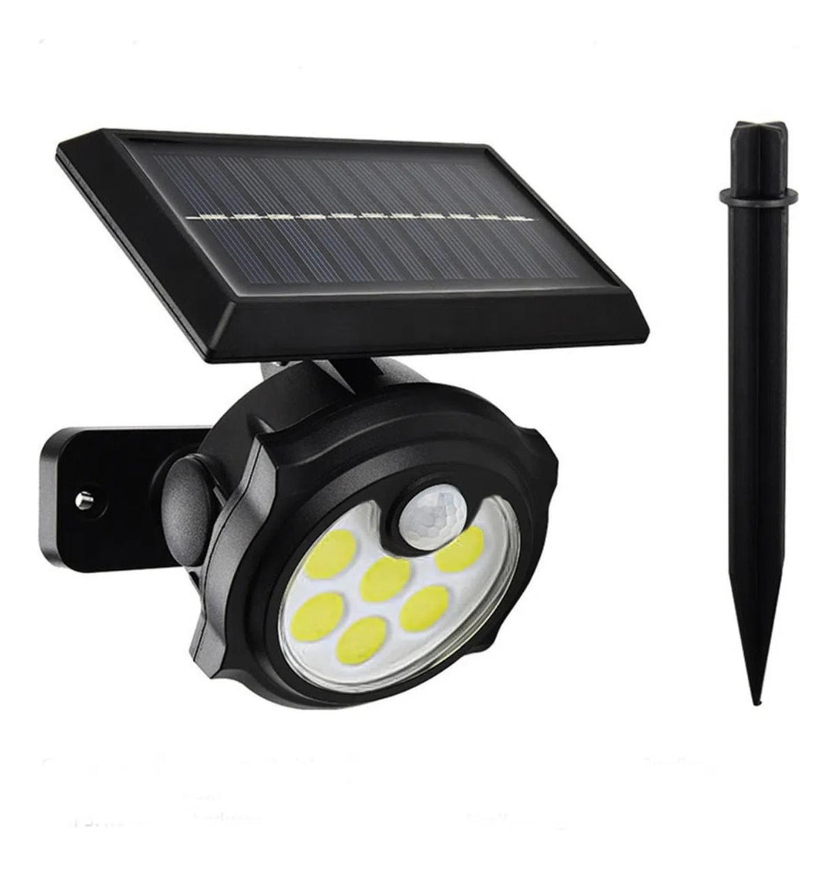 Foco Lámpara Estaca Panel Solar Sensor Movimiento 42COB