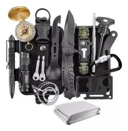 Kit Supervivencia Emergencia Multiherramienta 18 Piezas