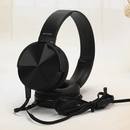 Audífonos Extra Bass Micrófono 3.5 MM Plug Estéreo Negro