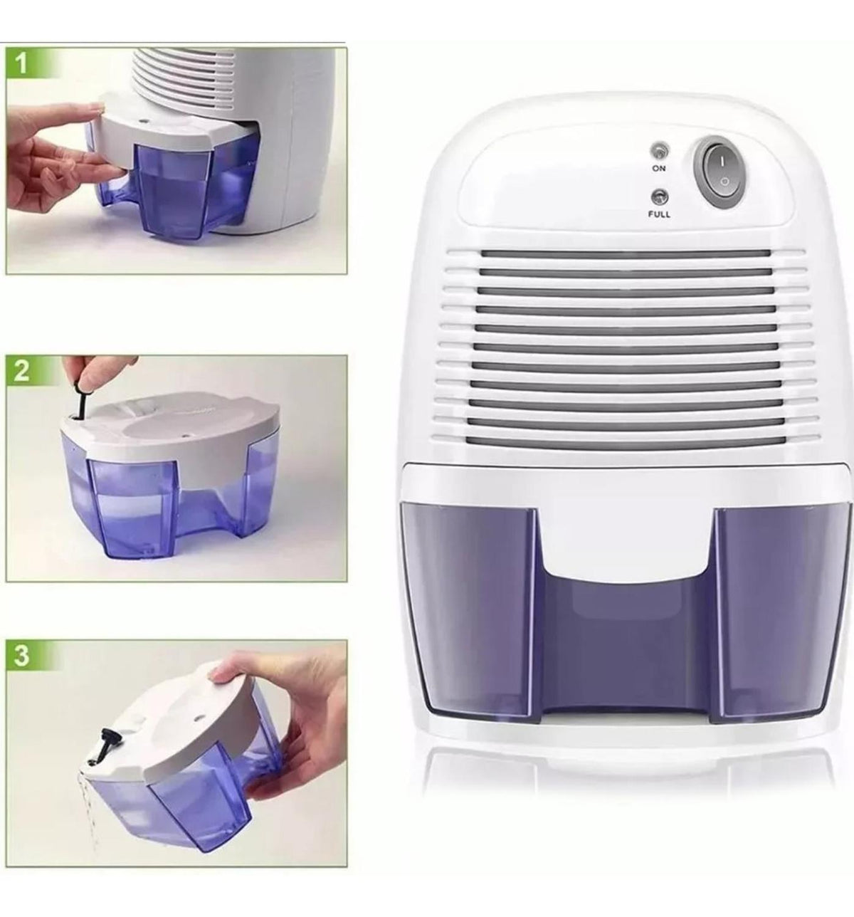 Deshumidificador Aire Eléctrico 500 ML Elimina Humedad