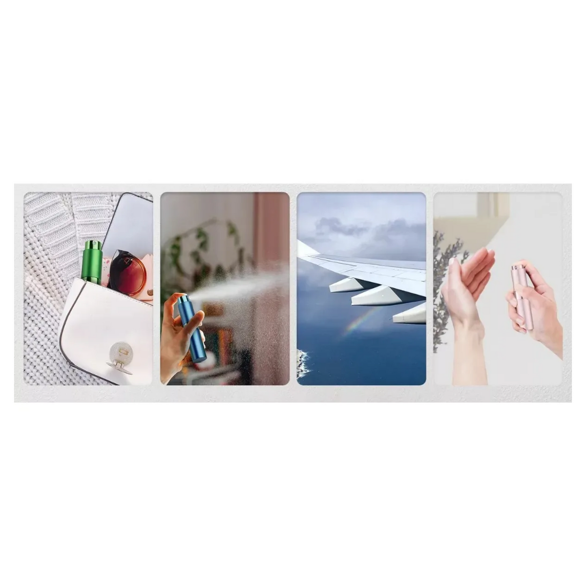Pack 5 Piezas Atomizador Perfumes Viajes 8 ML