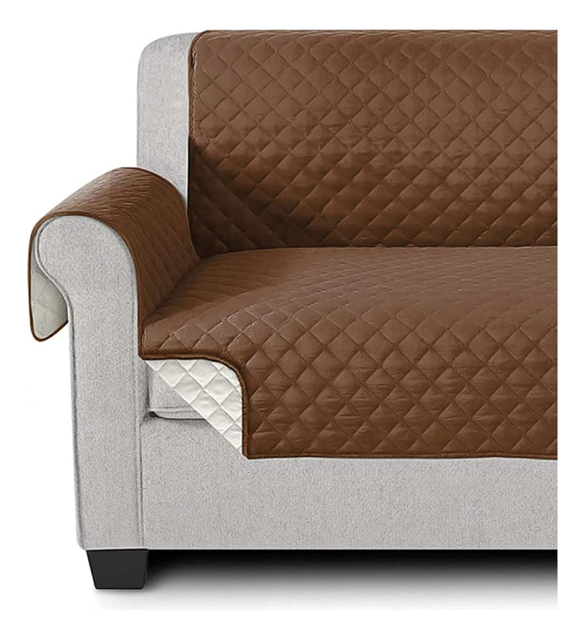 Funda Cobertor Protector Sofá Sillón 2 Cuerpos Café