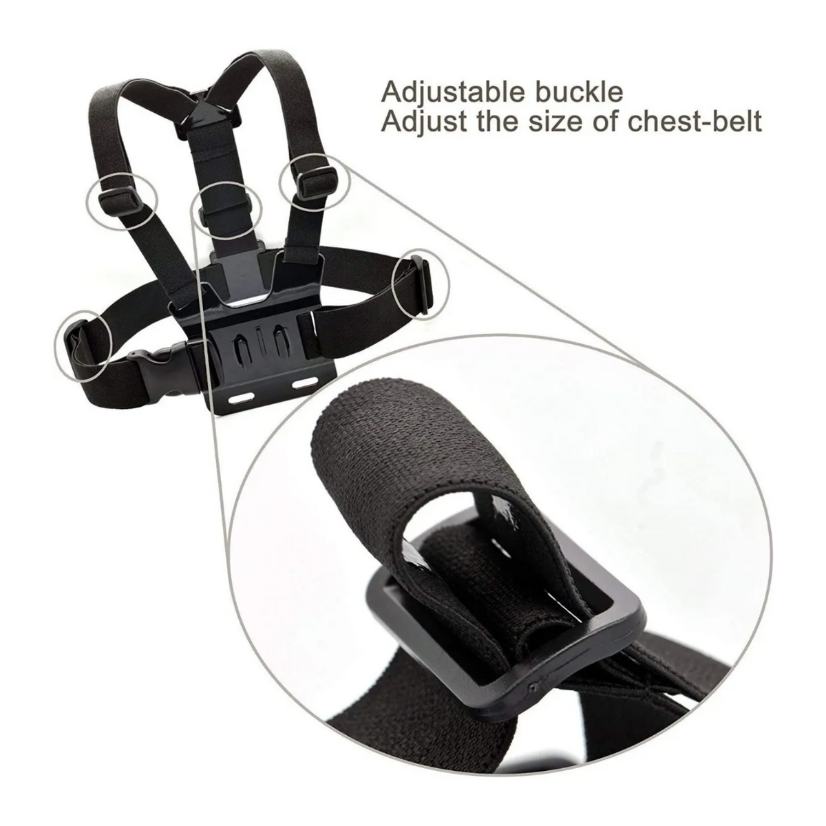 Kit Soporte Celular Ajustable Arnés Pecho Correa Selfie – Compatible Smartphones