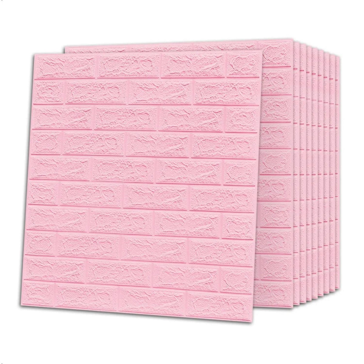 Pack 10 Pegatinas Pared Espuma 3D 70x77 CM Rosa