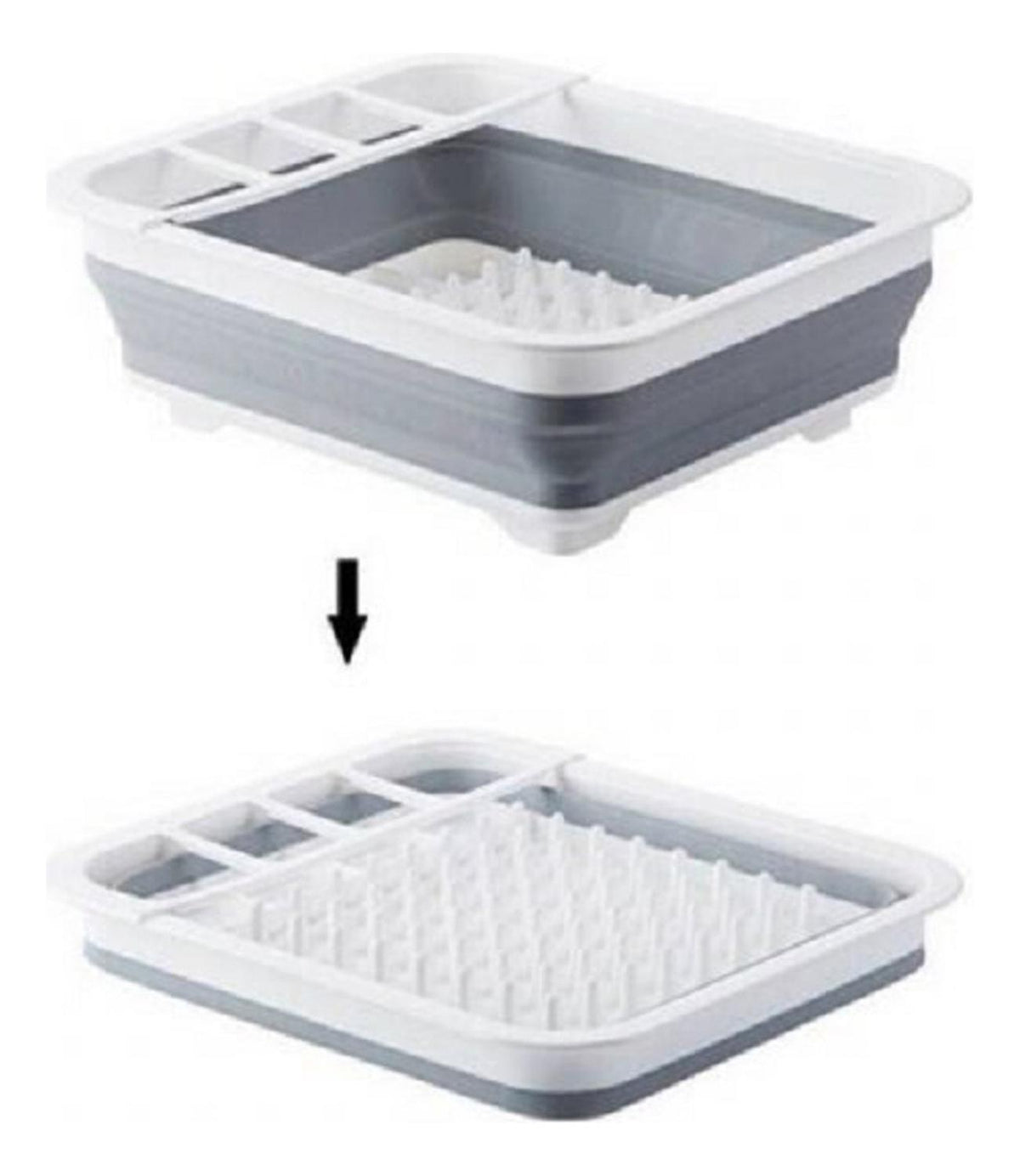 Secador Escurridor Plegable Platos Gris