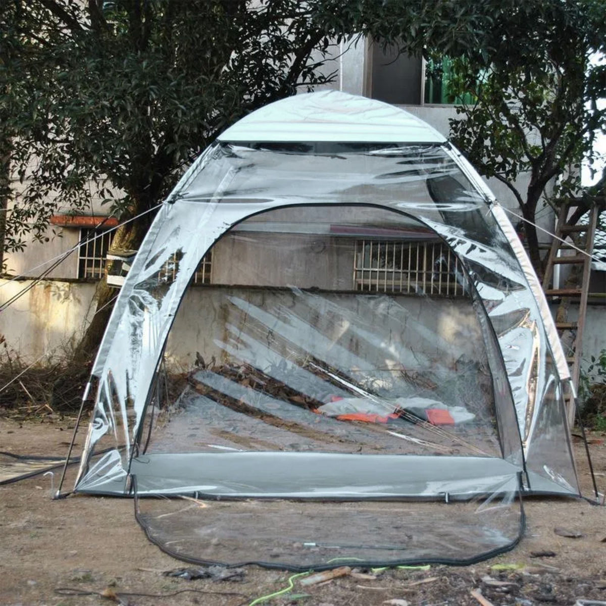 Carpa 3 Personas Iglú Toldo 1,8x2,1x3,3 MTS Transparente