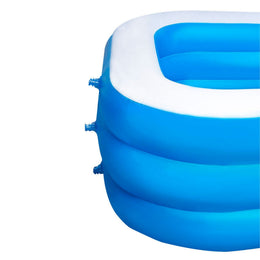 Piscina Inflable Infantil Azul 210x150x60 CM