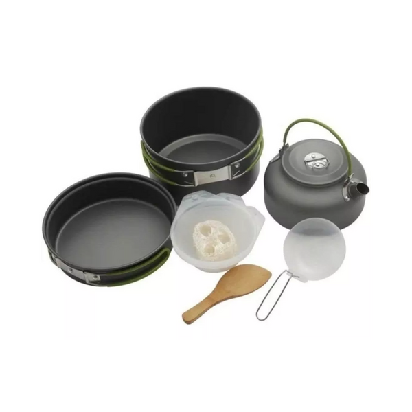 Kit Cocina Camping Ultra Ligero 8 Piezas Surtido