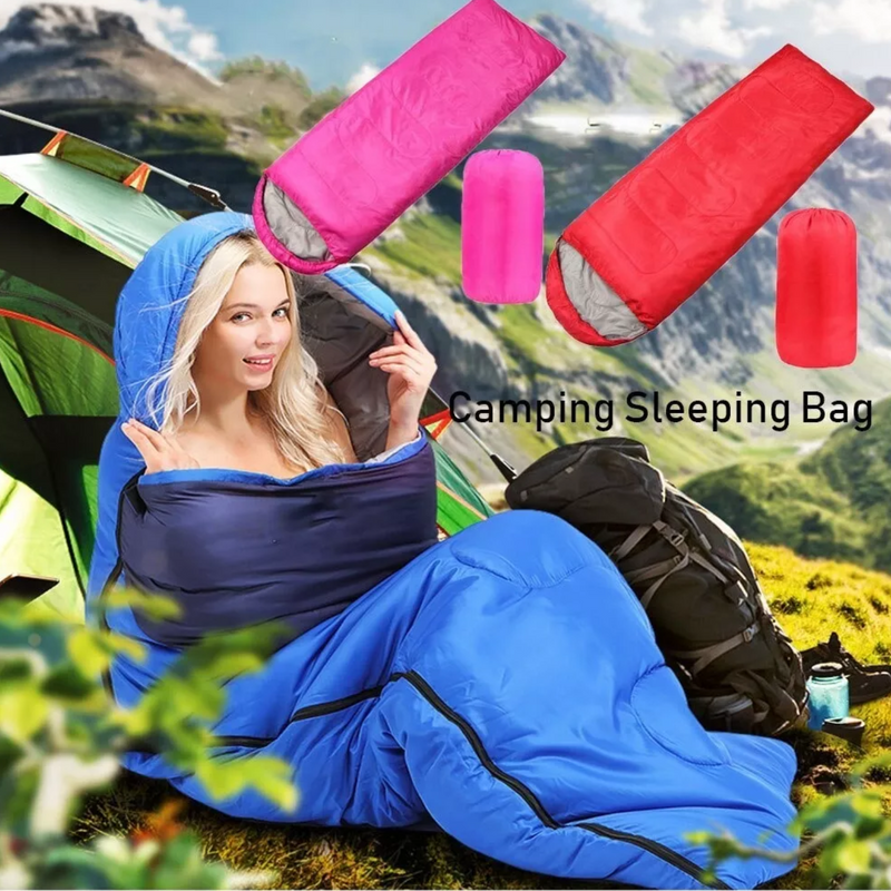 Saco Dormir Camping Individual Camping Adultos Rojo