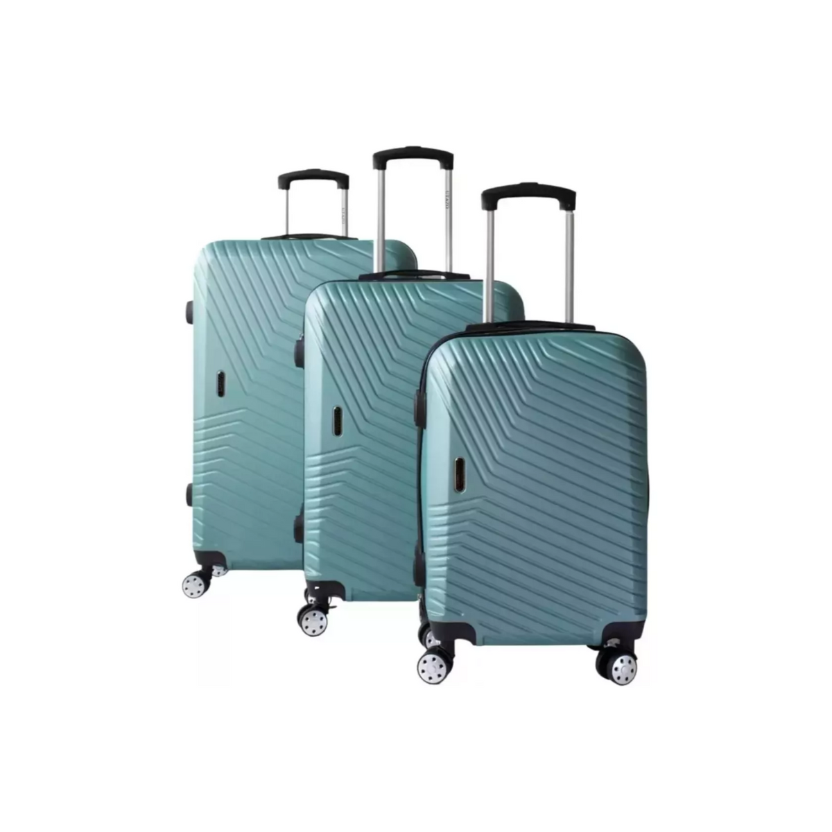 Set 3 Maletas Equipaje Cabina Ruedas - Verde