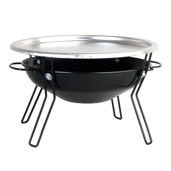 Parrilla Brasero Mesa Acero Inoxidable 30 CM