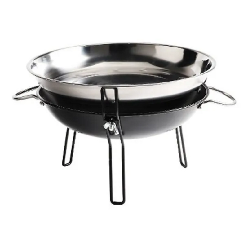 Parrilla Brasero Mesa Acero Inoxidable 30 CM