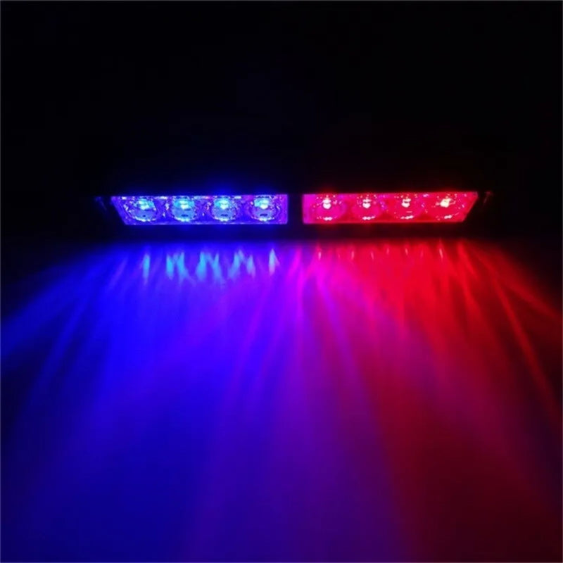 Baliza Parabrisa Luz Estroboscópica LED Azul Rojo 12 V