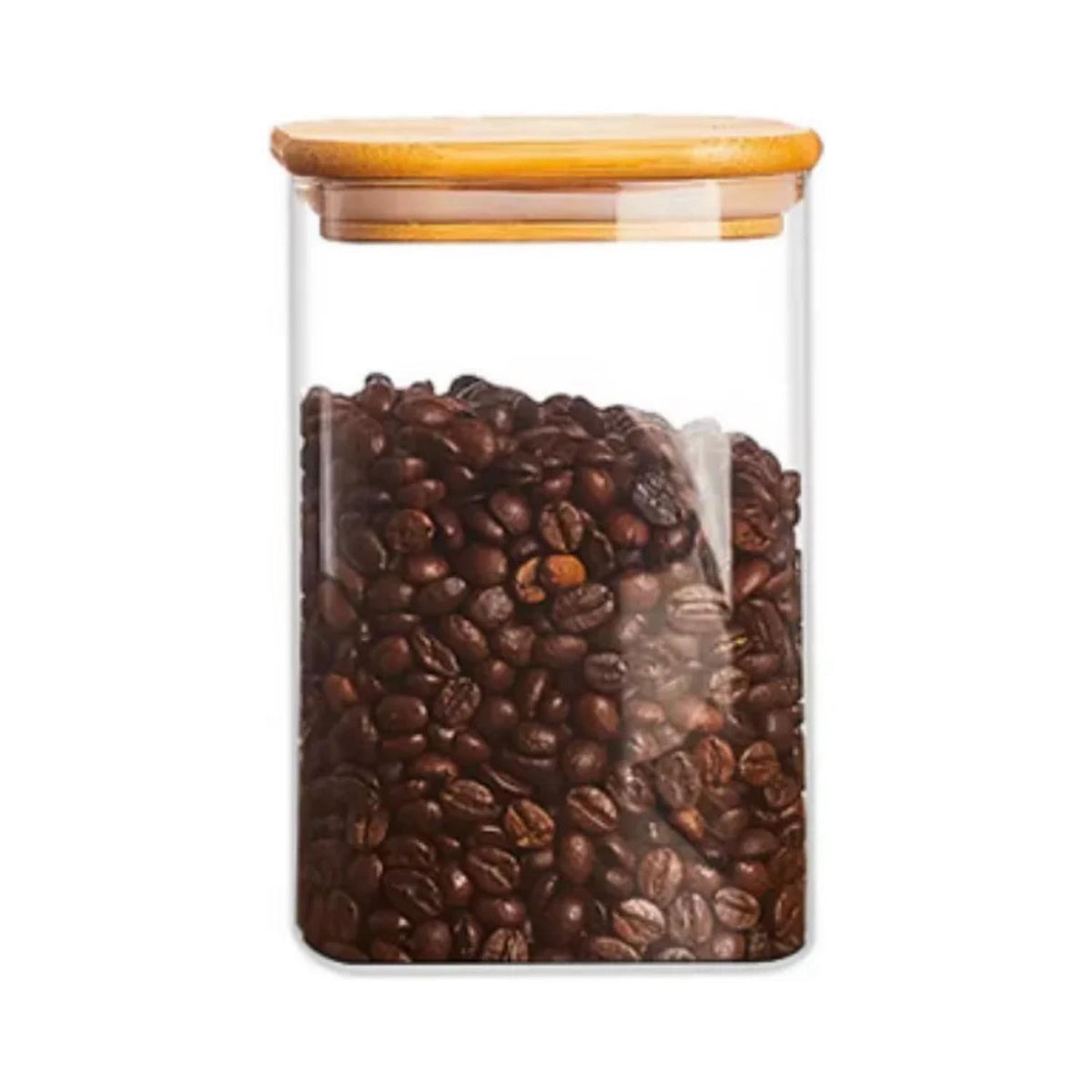 Frasco Hermetico Contenedor Especias Tapa Bambú 700 ML