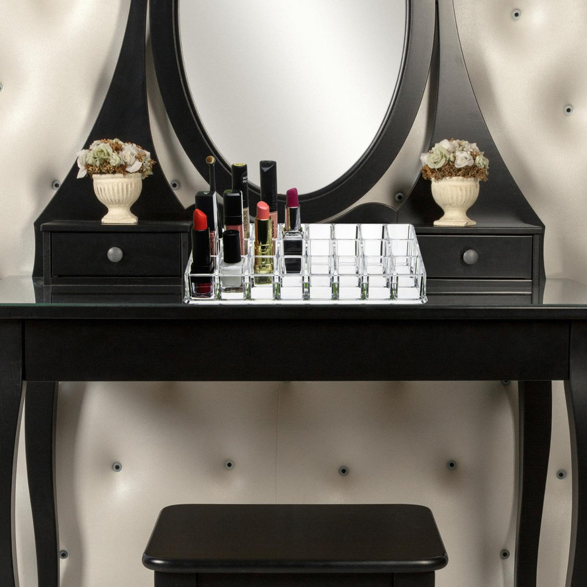 Organizador Cosmetiquero Multifuncional Labiales Acrílico 22.5x9x5 CM