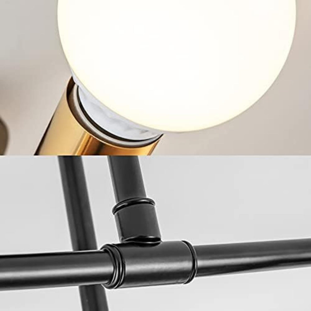 Lámpara Techo Colgante Iluminación 6 Focos E27 Sin Bombillas