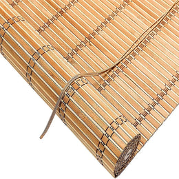 Cortina Persiana Roller Enrollable 120x150 CM Bambú Marrón Claro