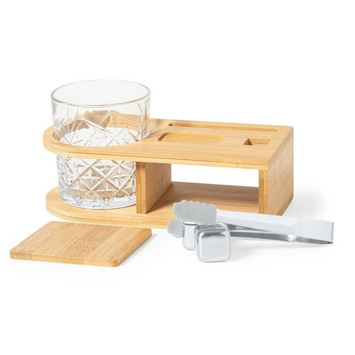Set Whisky Accesorios Deluxe Bambú Vaso Devon 350 ML