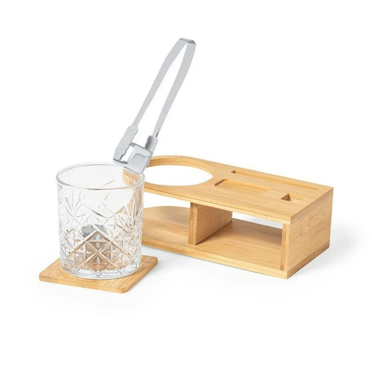 Set Whisky Accesorios Deluxe Bambú Vaso Devon 350 ML