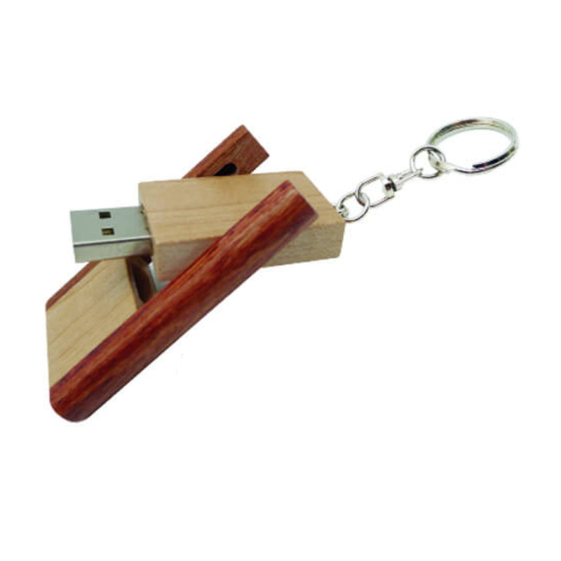 Pendrive Plegable Madera Llavero 16 GB