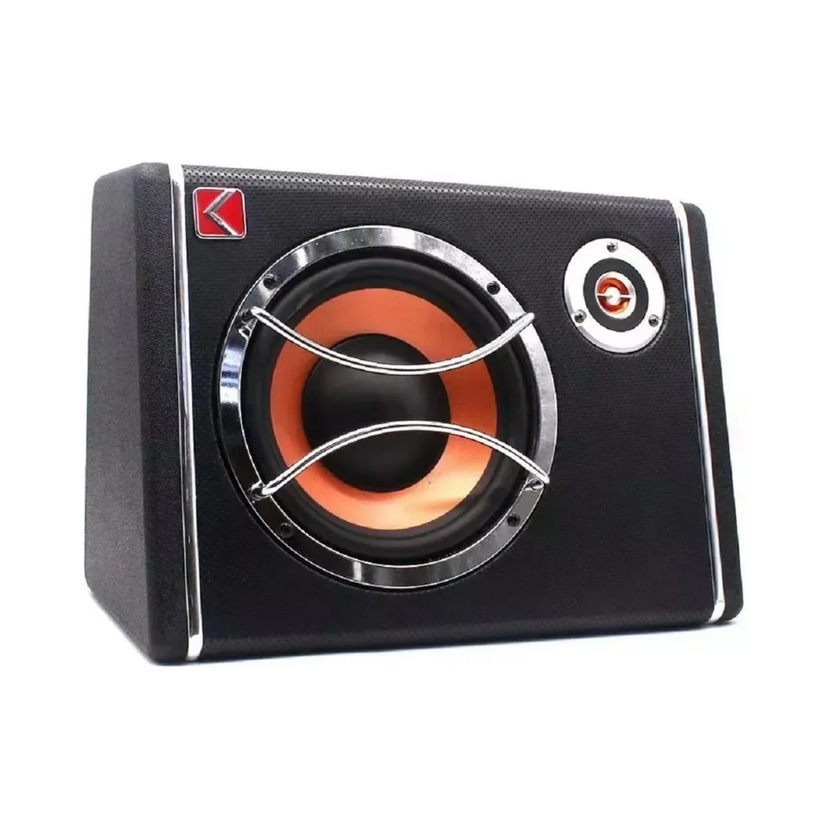 Parlante Subwoofer Plano Automóvil Kit Instalación 500 Watt Negro