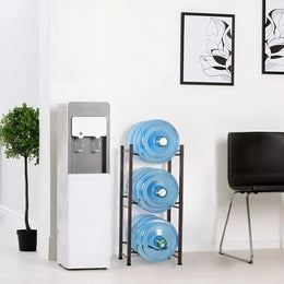 Organizador Estante Rack 3 Botellones Agua 20 LT Blanco