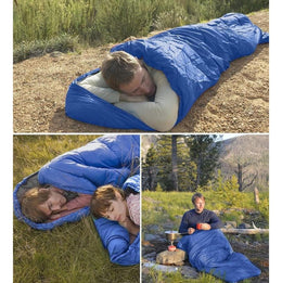 Saco Dormir Camping Individual Camping Adultos Azul