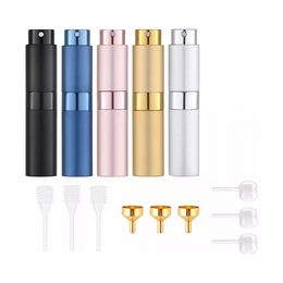 Pack 5 Piezas Atomizador Perfumes Viajes 8 ML