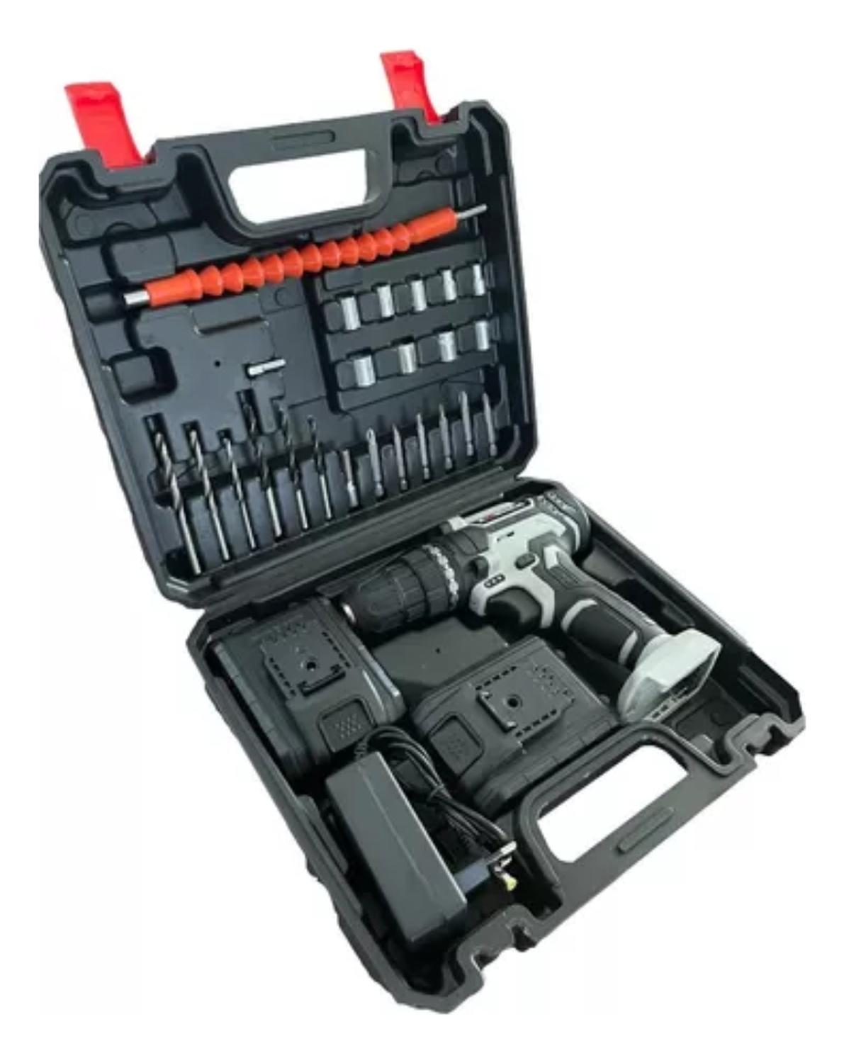Kit Taladro Destornillador Inalámbrico 21 V + 2 Baterías