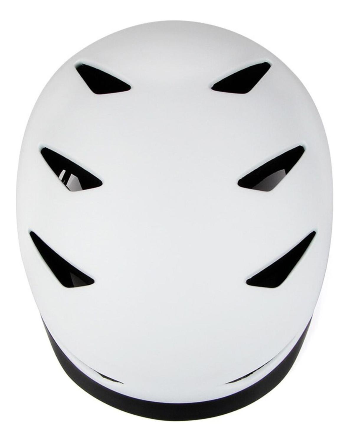 Casco Bicicleta Skate Regulable Profesional L Blanco