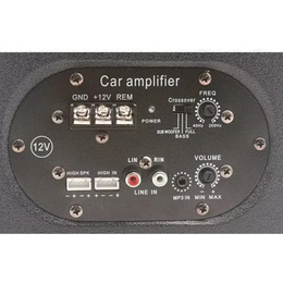 Parlante Subwoofer Plano Automóvil Kit Instalación 500 Watt Negro