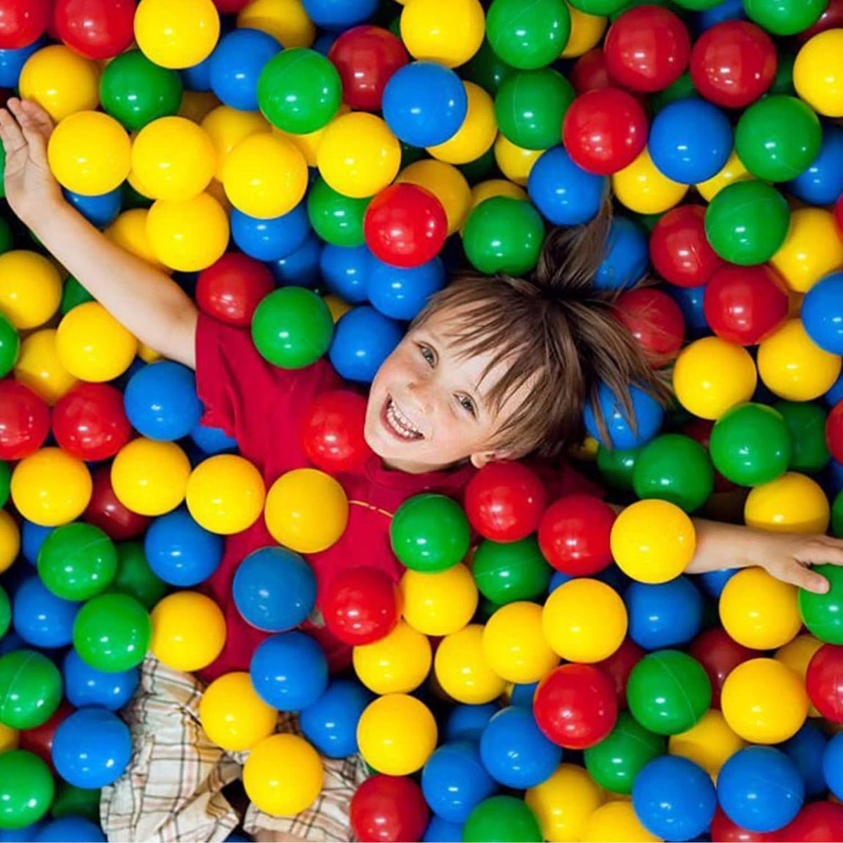 Pack 100 Pelotas Plásticas Piscina Infantil Multicolor